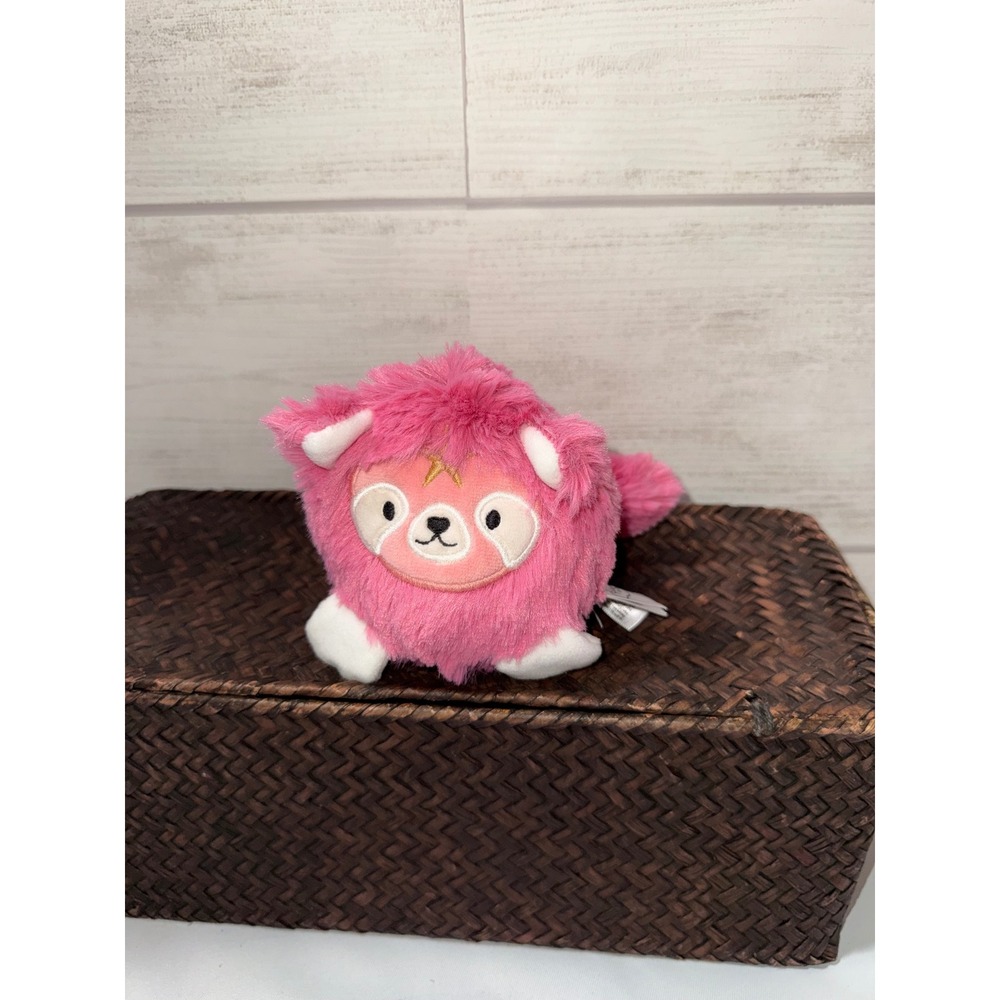 Slumberkins Pink Red Panda Kinspiration Plush Stuffed Animal Toy Striped Tail